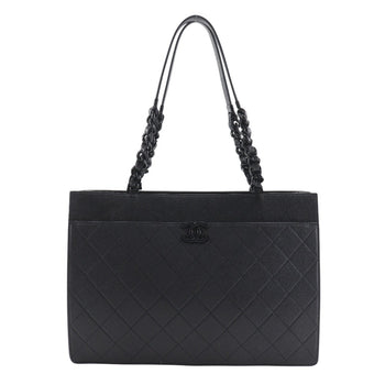 Chanel Large Tote Bag Matelasse As2304 Leather X Grained Calfskin Black A5 Type Shopping