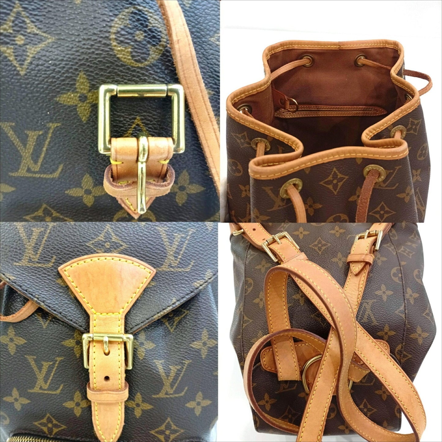 Louis Vuitton Montsouris Pm M51137 Monogram Backpack Sp1000 Ja-25102