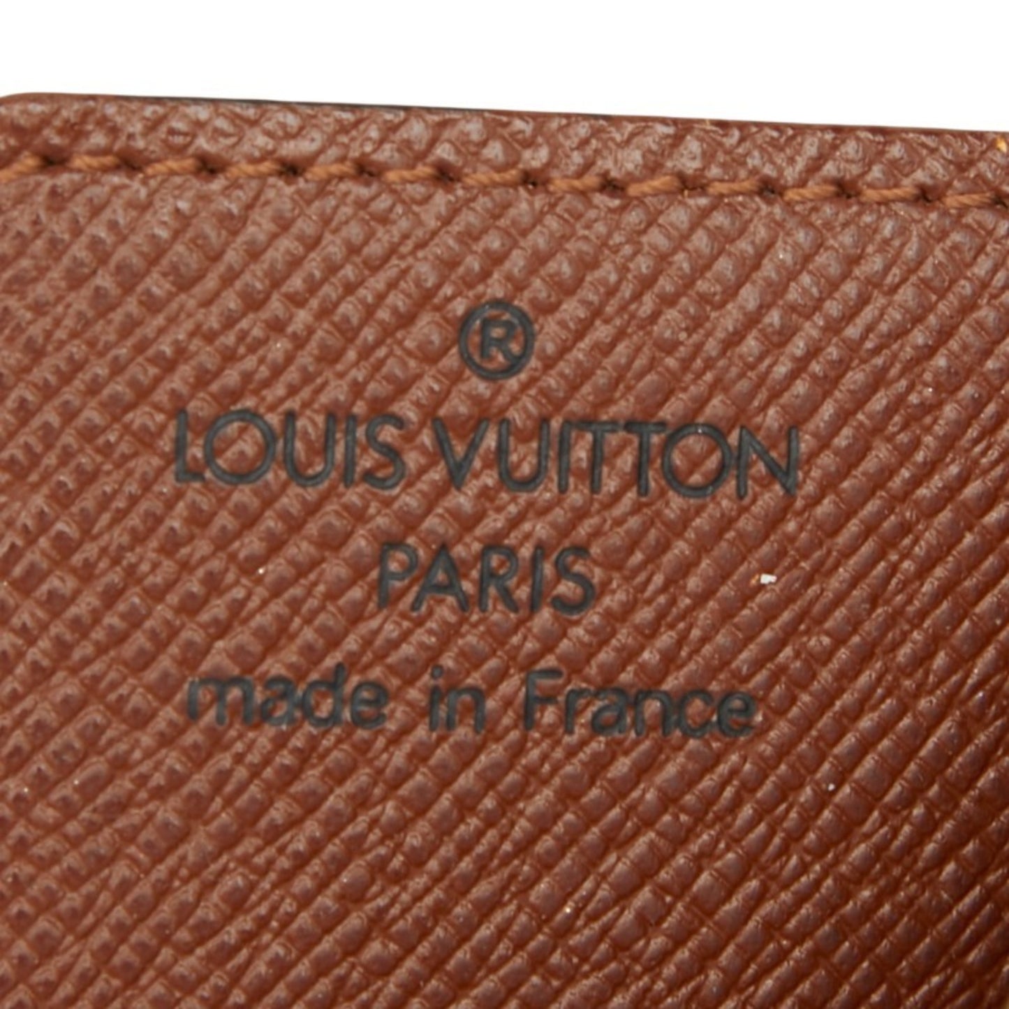 Louis Vuitton Monogram Porte Carte Credit Pression Business Card Case M60937 Brown Leather