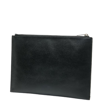 Saint Laurent Logo Clutch Bag/Second Bag In Black