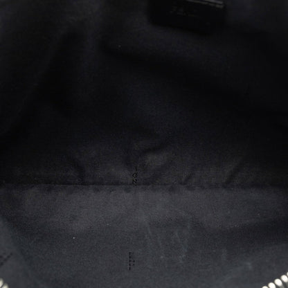 Fendi Karl Lagerfeld Clutch Bag 7N0078 52P Black Leather