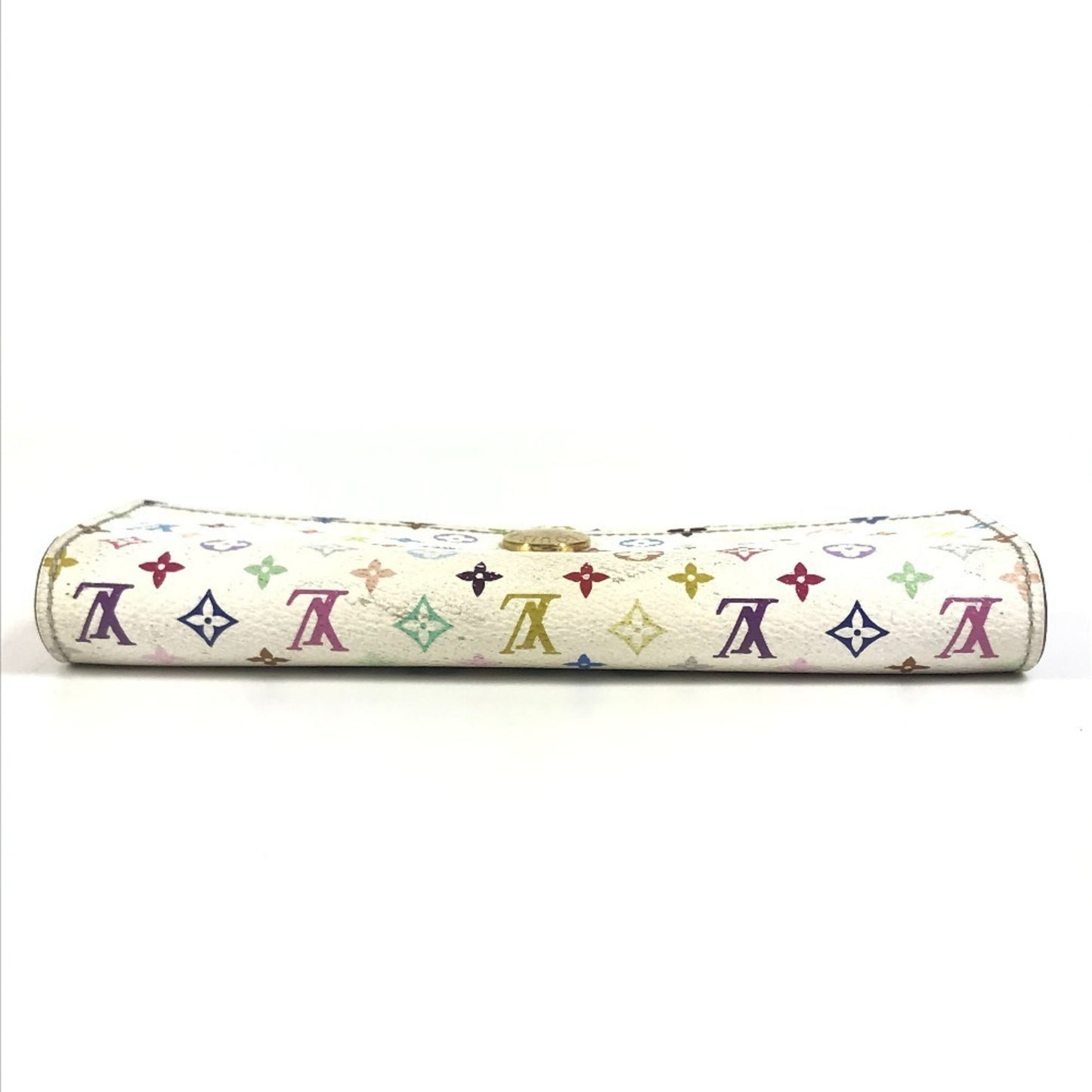 Louis Vuitton M93744 Monogram Multicolore Portefeuille Sarah Rich Long Wallet With Flap