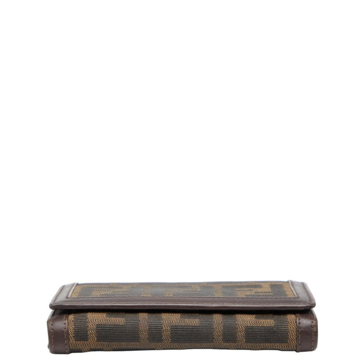 Fendi Zucca Bifold Wallet 31052 Beige Brown Canvas Leather