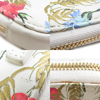Christian Dior Phone Holder Pouch Leather Ivory X Multicolor