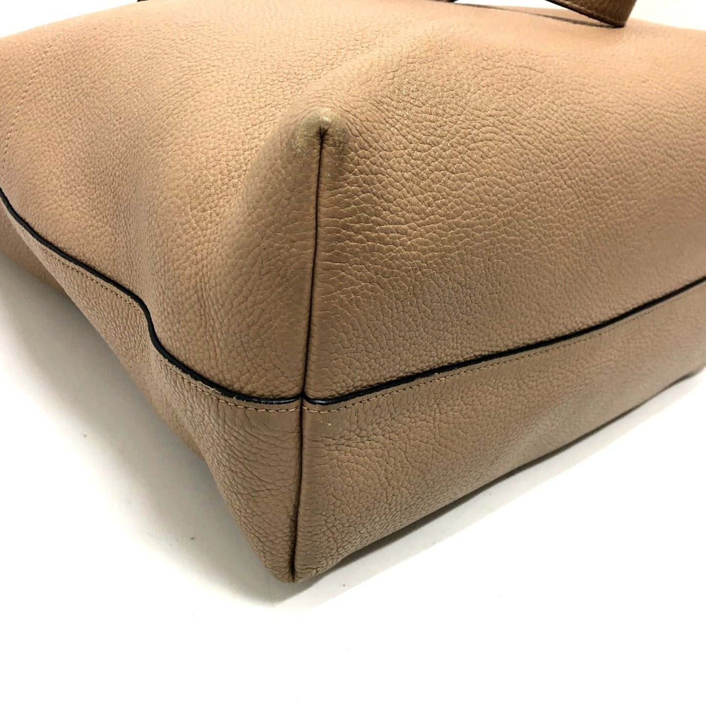 Prada 1Bg203 Logo Bag Bag Tote Bag Beige Silverhardware