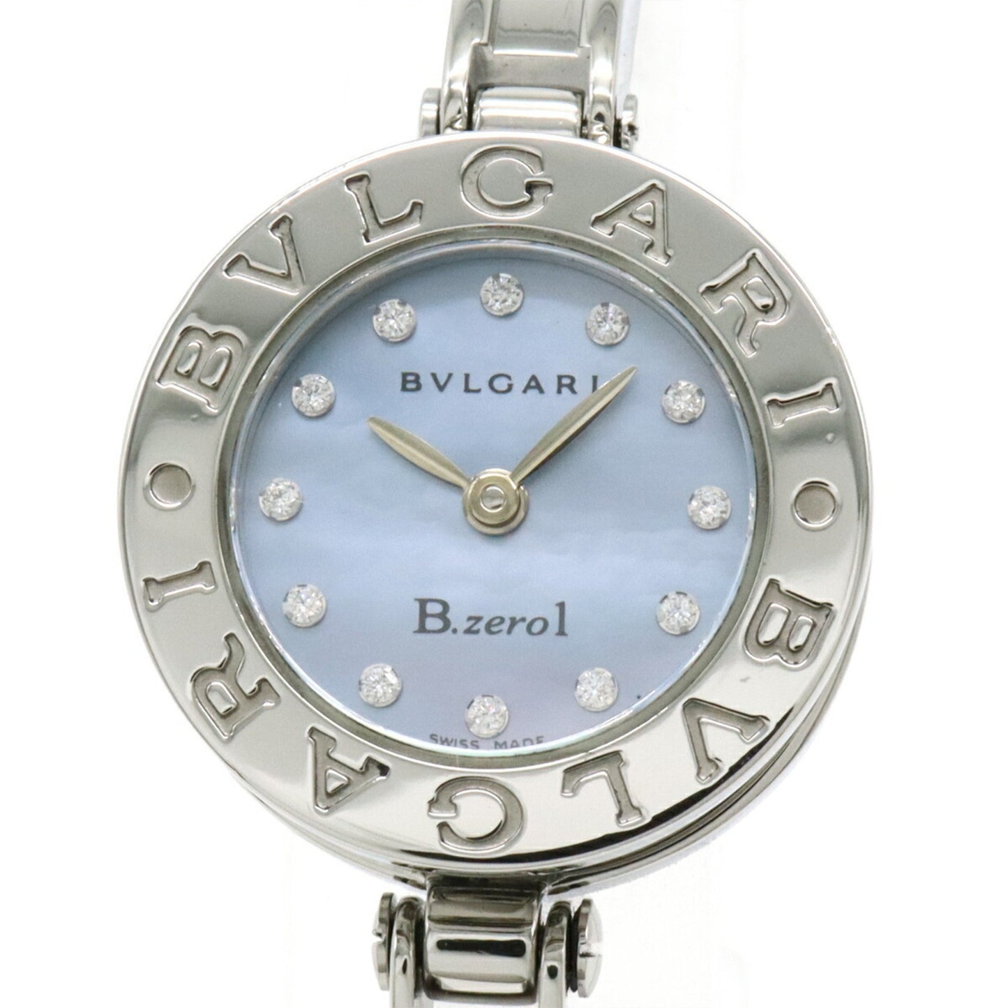 Bvlgari B.Zero1 B-Zero1 Blue Shell Dial Bangle Bz22S Women'S Quartz Watch