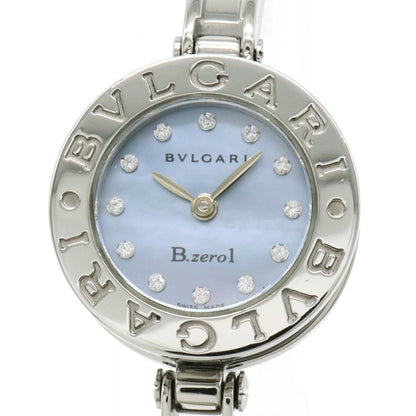 Bvlgari B.Zero1 B-Zero1 Blue Shell Dial Bangle Bz22S Women'S Quartz Watch