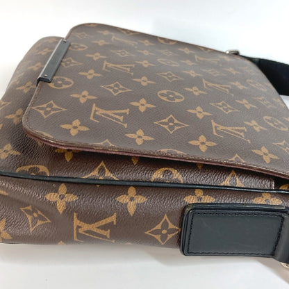 Louis Vuitton Monogram Macassar District Pm M40935 Flap Messenger Bag/Shoulder Bag In Canvas