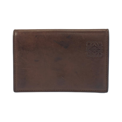 Loewe Anagram Brown Leather Card Case/Business Holder