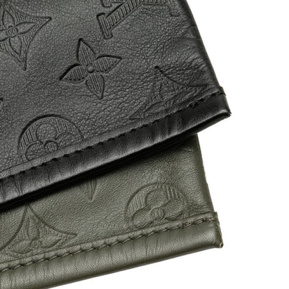 Louis Vuitton Monogram Shadow Flat Messenger Pouch Clutch/Shoulder Bag M44635 Black/Khaki Leather