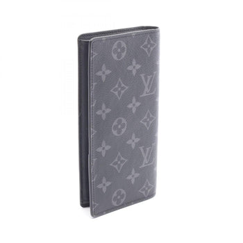 Louis Vuitton Portefeuille Brazza Bifold Long Wallet In Coated Canvas Monogram Eclipse