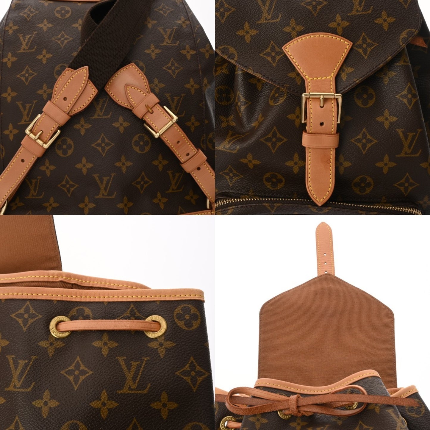 Louis Vuitton Monogram Montsouris Gm Brown M51135
