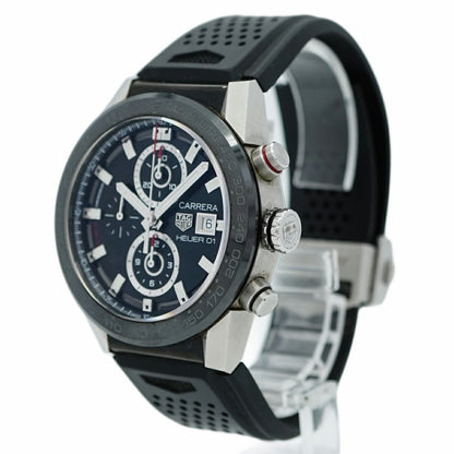 Tag Heuer Carrera Calibre 01 Car201Z Black Dial