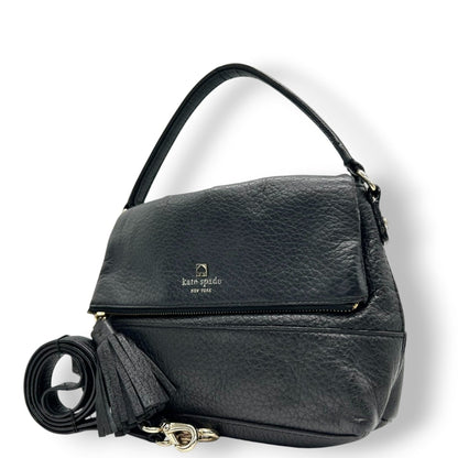 Kate Spade Handbag Shoulder Bag Flap Leather Black