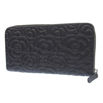 Chanel Camellia Coco Mark Round Long Wallet A82281