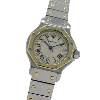 Cartier Santos Octagon Date Quartz Watch For Women