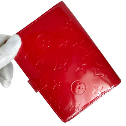 Louis Vuitton Vernis Agenda Pm 6-Ring Notebook Cover R21003 Rouge Red