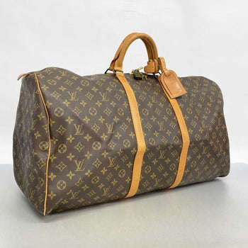 Louis Vuitton Monogram Keepall 60 Boston Bag M41422 Brown