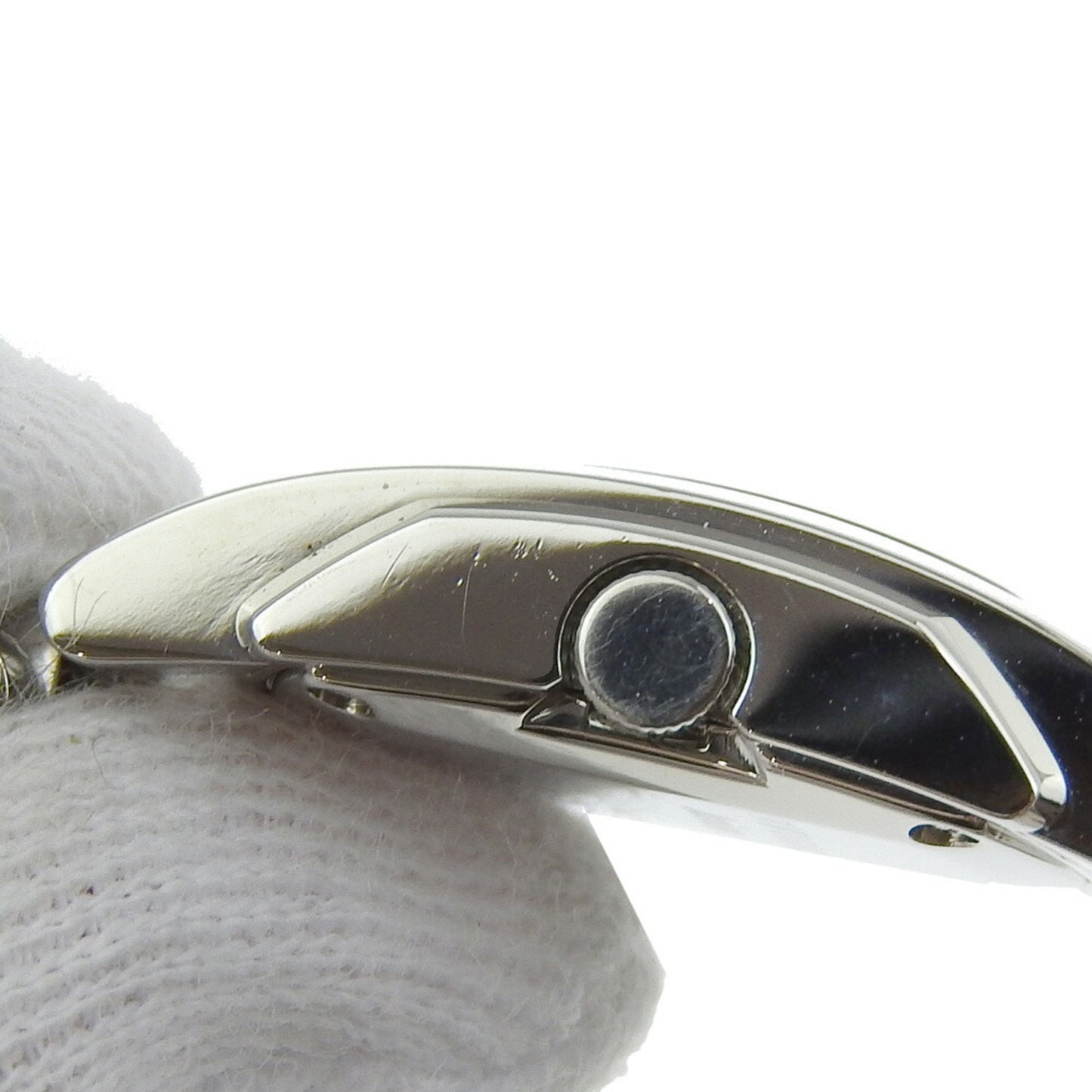 Bvlgari Assioma Watch Aa26S Stainless Steel Quartz Analog Display Black Dial