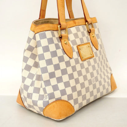 Louis Vuitton Damier Azur Hampstead Pm Tote Bag N51207 White