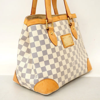 Louis Vuitton Damier Azur Hampstead Pm Tote Bag N51207 White