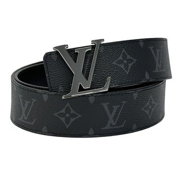 Louis Vuitton Monogram Eclipse Men'S Belt With Lv Initials