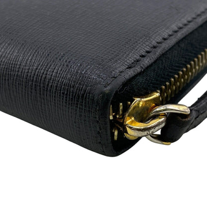 Fendi 8M0299 Round Long Wallet Black