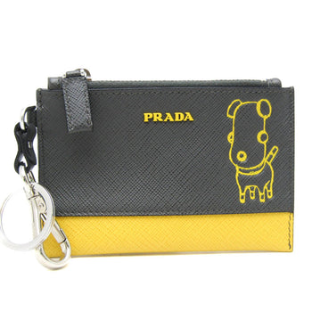 Prada Saffiano Dog Illustration Print With Key Ring 2Tt080 Men