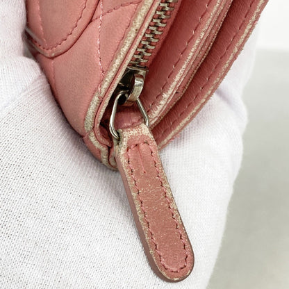 Chanel Matelasse Lambskin Pink Wallet