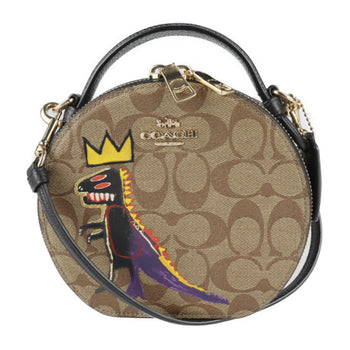 Coach Basquiat Canteen Crossbody Signature Handbag C5658 Leather Khaki Multicolor Shoulder Bag