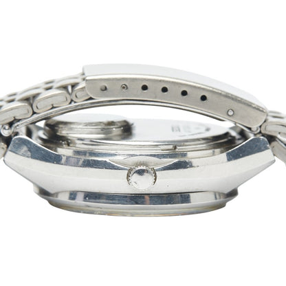 Seiko 3-Hand Day-Date Watch 3863-7010 Quartz Silver Dial Stainless Steel