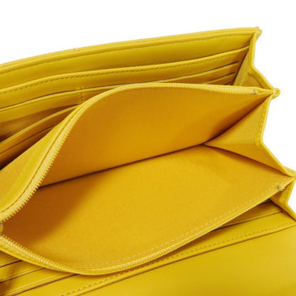 Chanel Long Wallet Boy Chanel Flap Coco Mark Quilted Lambskin 27Th Series Matelasse Yellow A80286