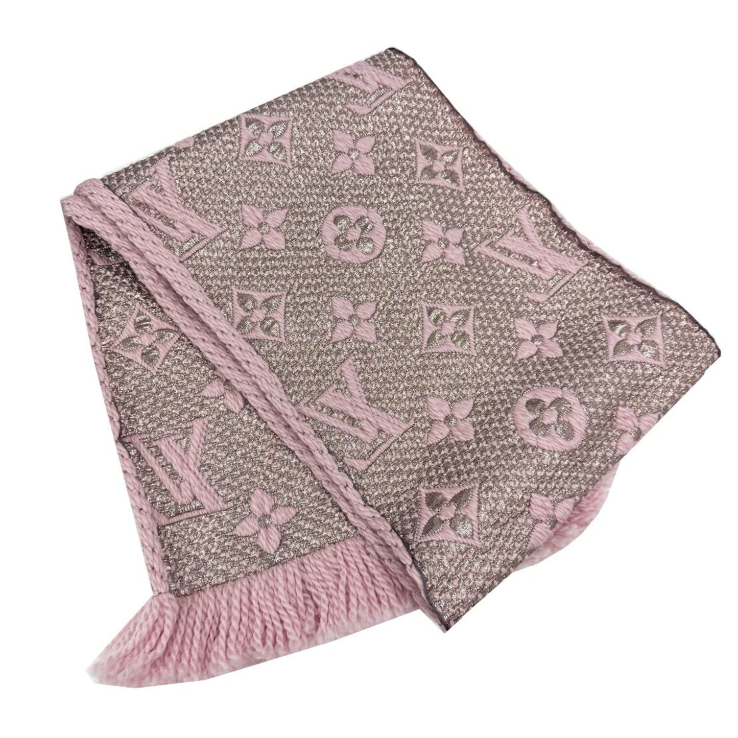Louis Vuitton Echarpe Mania M70466 Gm0196 Pink Vuitton Scarf/Shawl