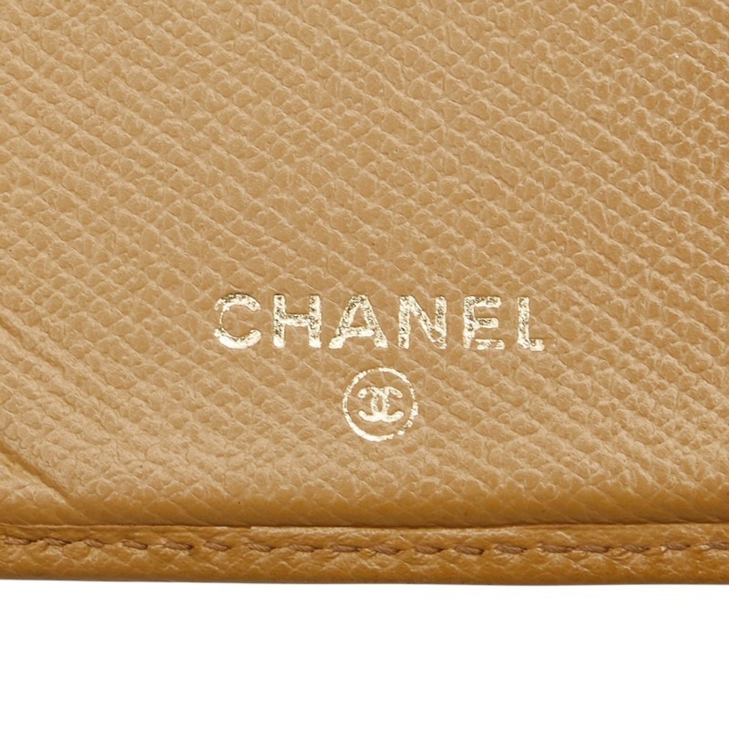 Chanel Coco Button Long Wallet Yellow Leather
