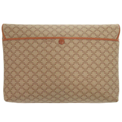 Celine Macadam Pvc/Leather Beige Shoulder Bag 0023Celine