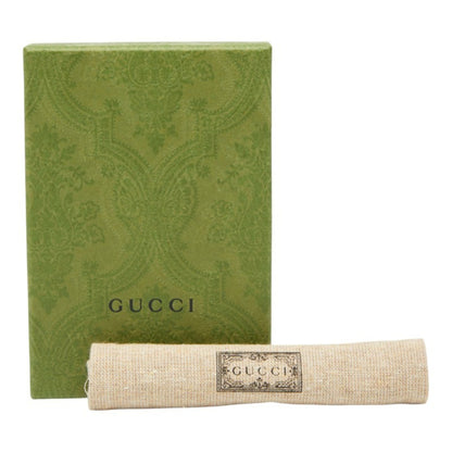 Gucci Gg Supreme Business Card Case 673002 Beige Brown Leather