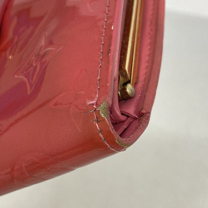 Louis Vuitton Vernis Porte Monnaie Viennois Wallet M9141F Framboise