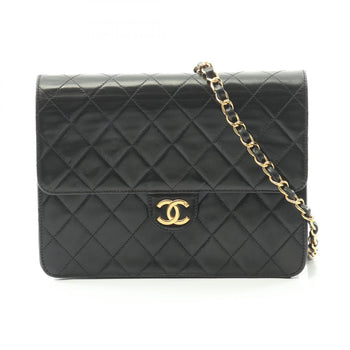 Chanel Matelasse Single Flap Shoulder Bag In Lambskin Leather