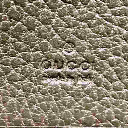 Gucci Gg Marmon 456126 Beige Leather Bi-Fold Wallet