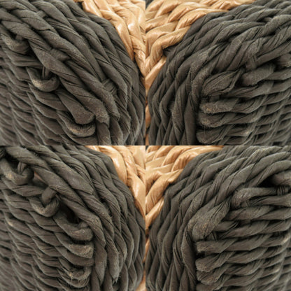 Chanel Straw Gray Basket Bag Handbag 1538 Chanel