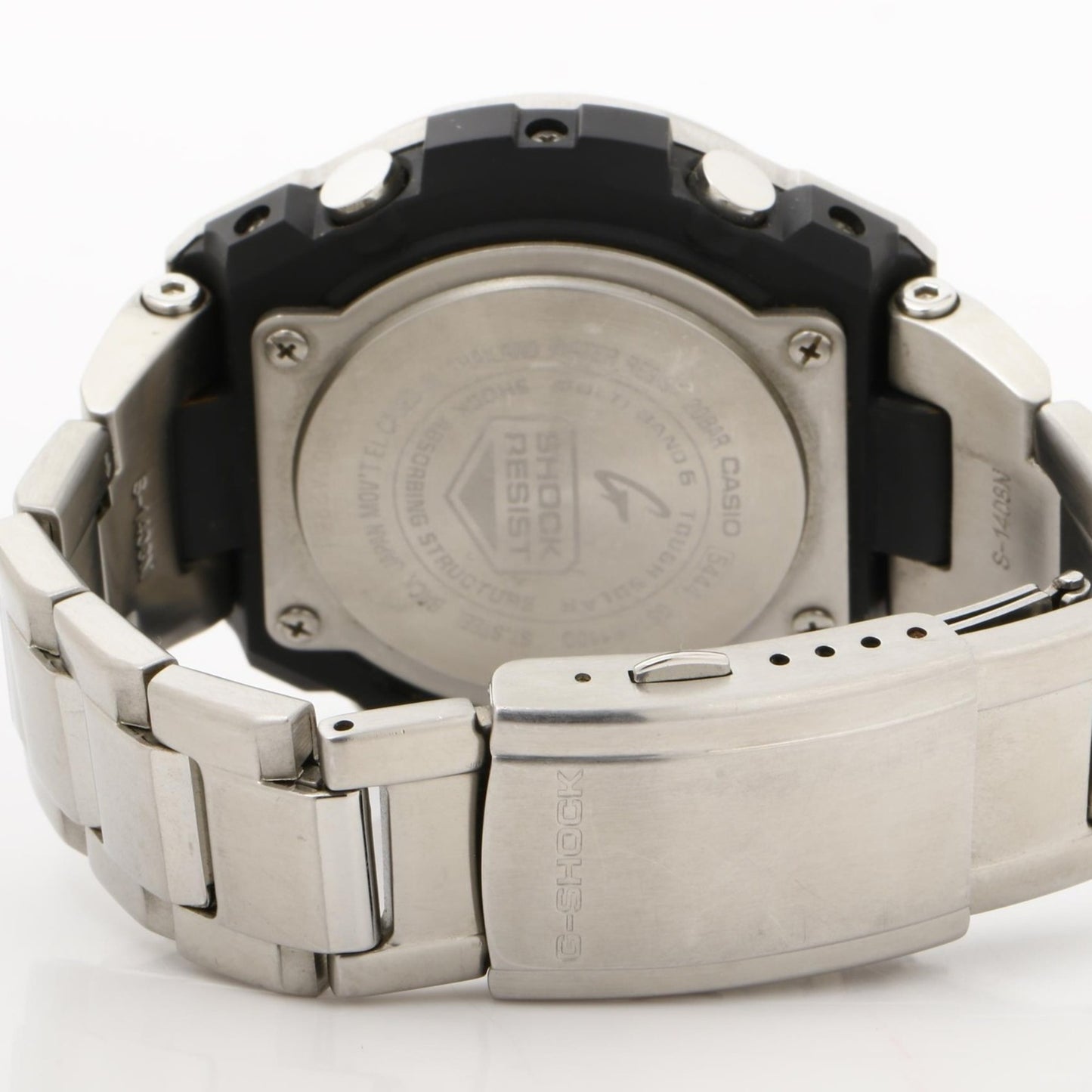 Casio Gshock Gsteel Gstw100 Series Watch (Gstw110D7Ajf) Silver Resin/Stainless Steel