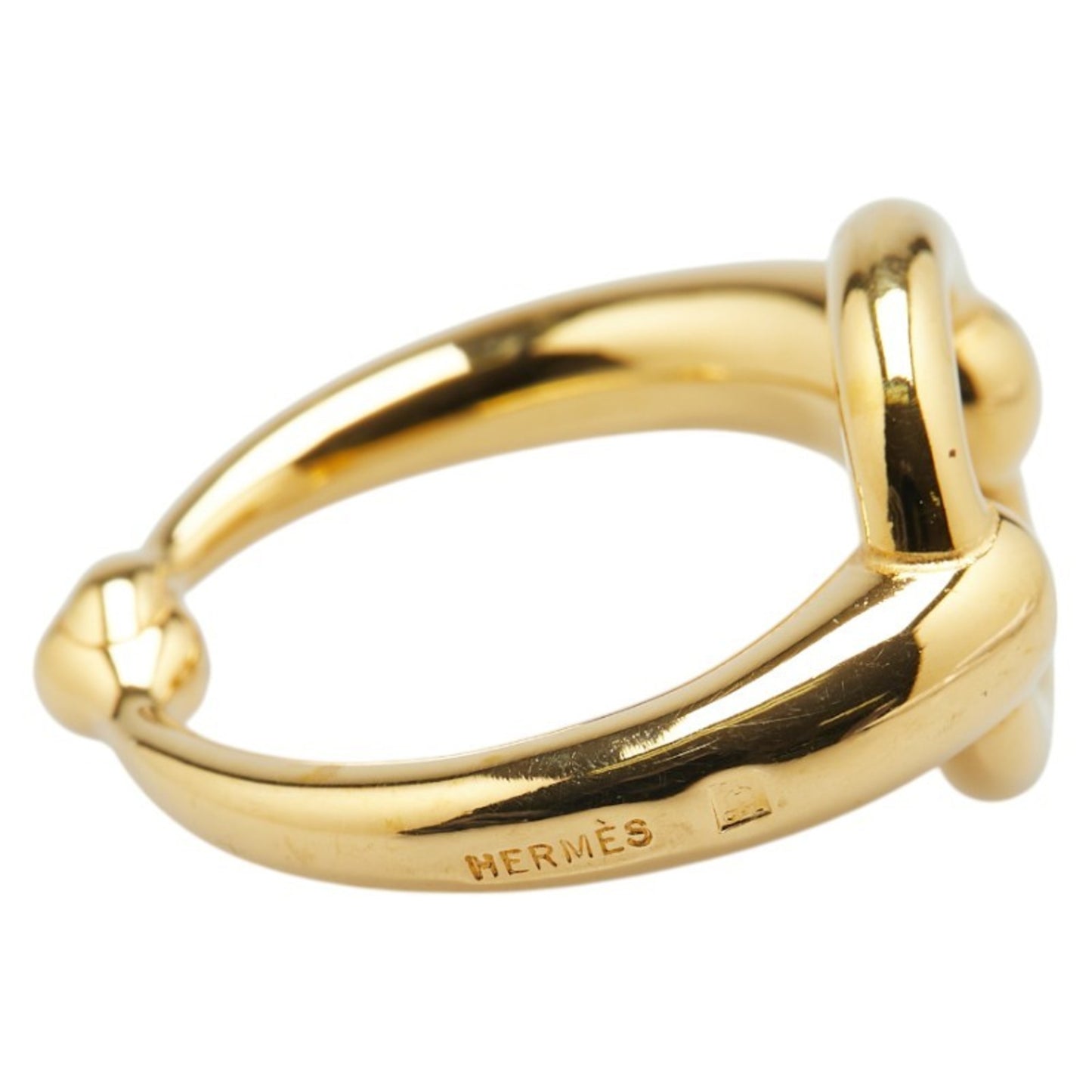 Hermes Mo Scarf Ring Gold Plated