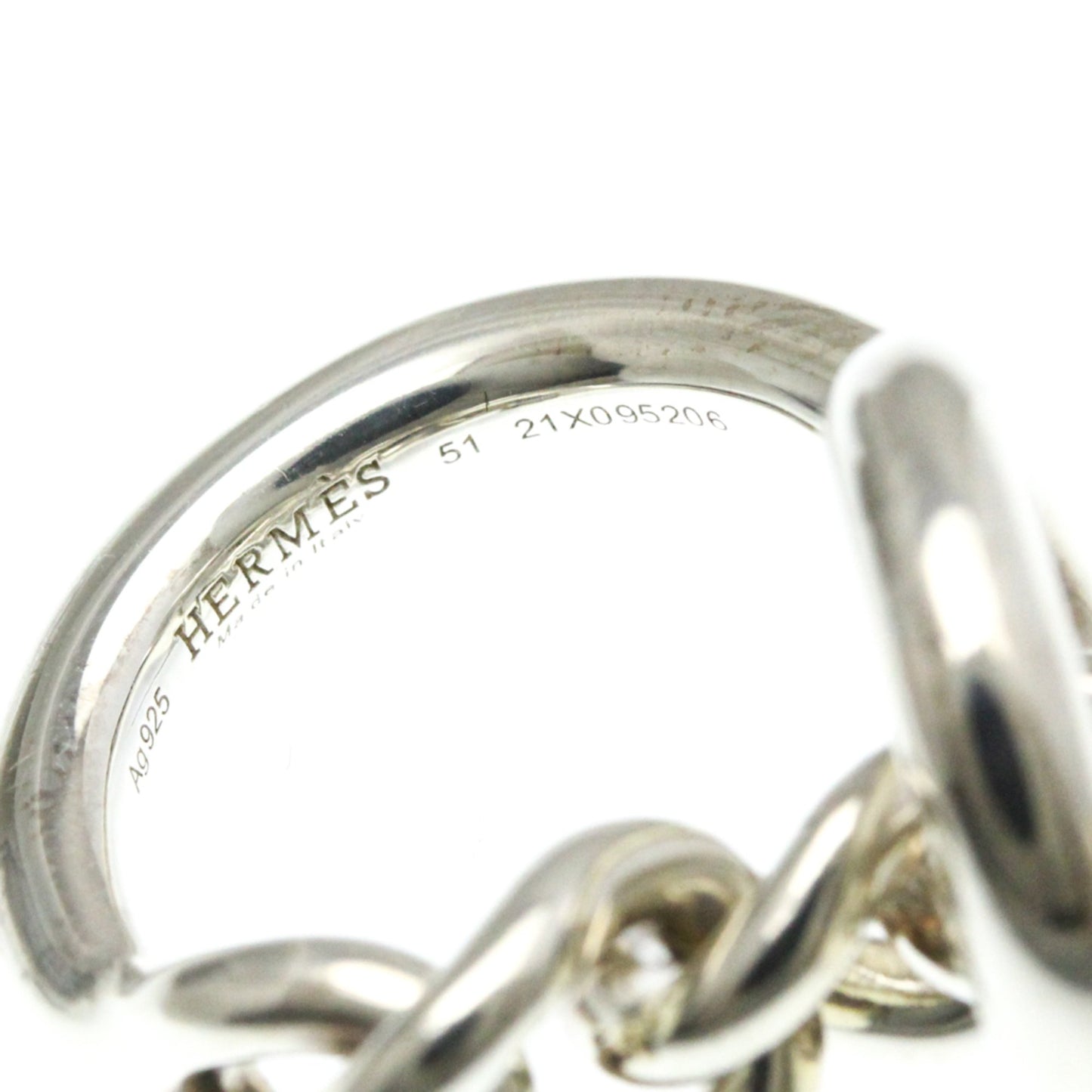 Hermes Croisette Ring Silver Fashion No Stone Band Ring Silver