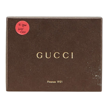 Gucci Micro Guccissima 6-Ring Key Case 322214 0959 Black Leather