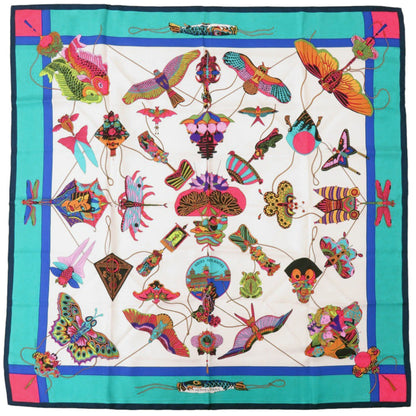 Herms Carr 90 Soies Volantes Silk Scarf