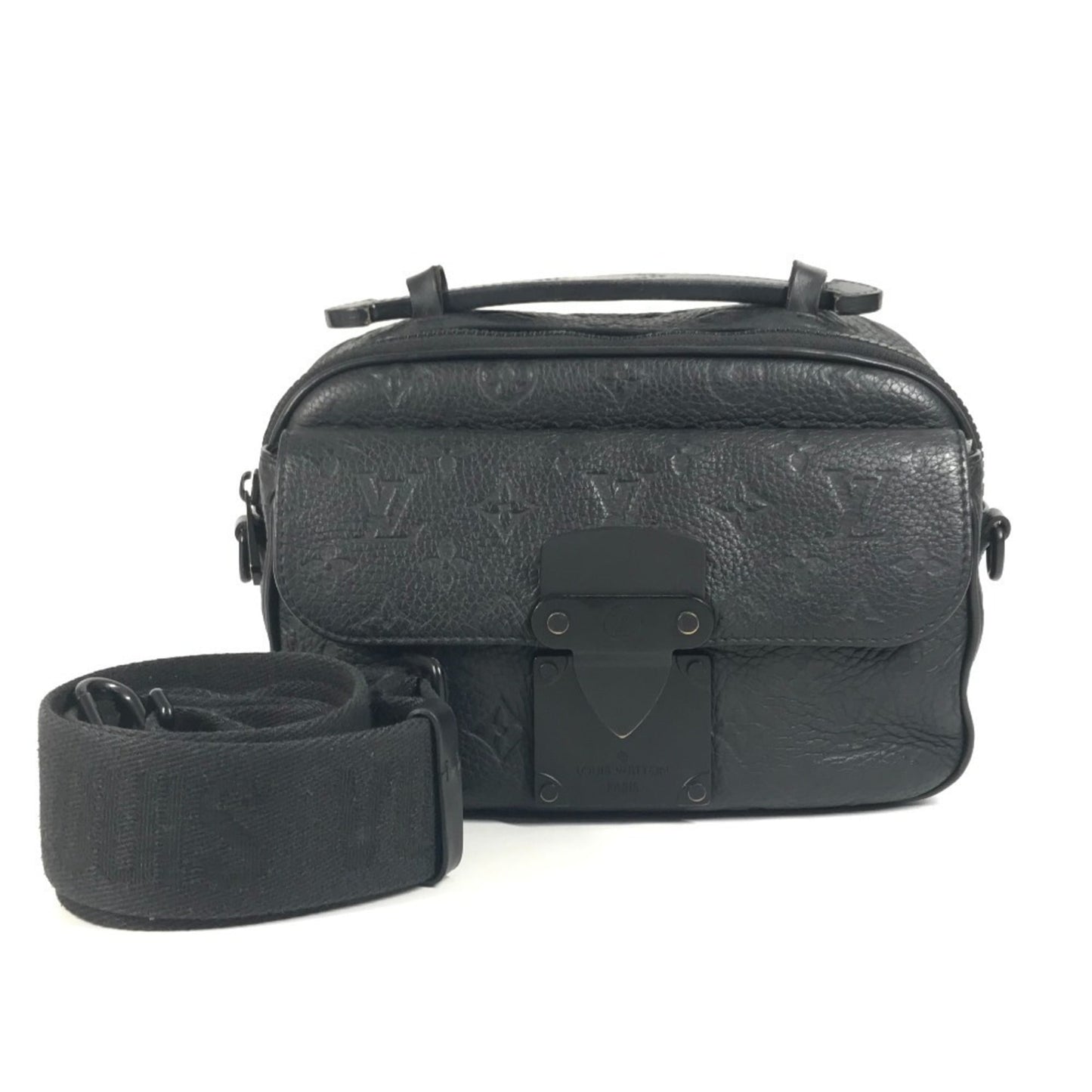 Louis Vuitton M58489 Monogram Taurillon S-Lock Messenger Bag