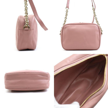 Salvatore Ferragamo Shoulder Bag Gancini Leather Pink