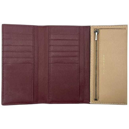 Coach Tri-Fold Long Wallet Ec-23718 Beige 57197 Leather 1941 Coach