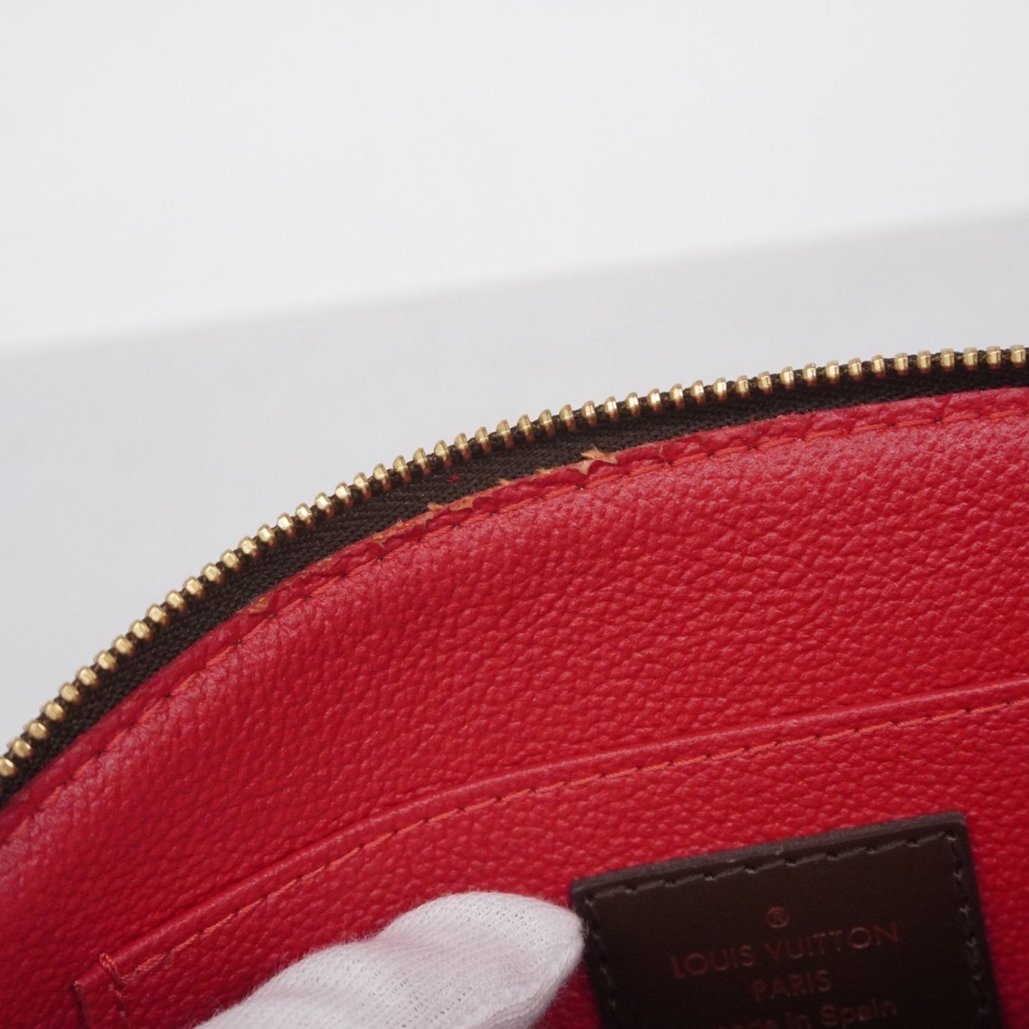 Louis Vuitton Damier Pochette Tick Pm Pouch N47516 Ebene