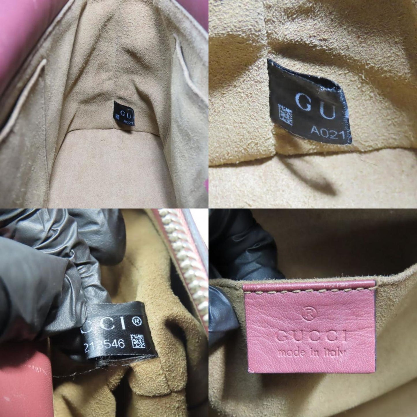 Gucci Handbag 453177 Gg Blooms Mini Supreme Canvas Beige Red Pink Flower